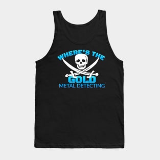 Metal detecting t-shirt design Tank Top